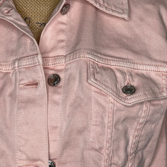 Light Pink MK denim jacket - Picture 2 of 3